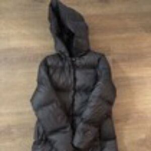 Polo Ralph Lauren Down Parka Girls Large (12/14) Hooded Puffer Coat Black